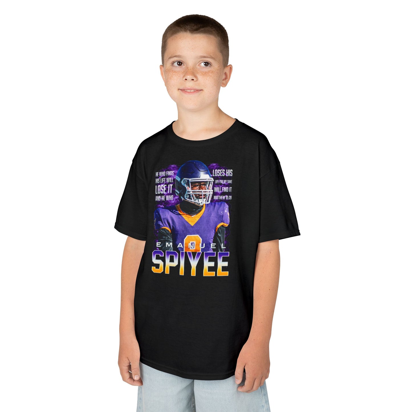 Emanuel Spiyee Featured Quote Kids Tee