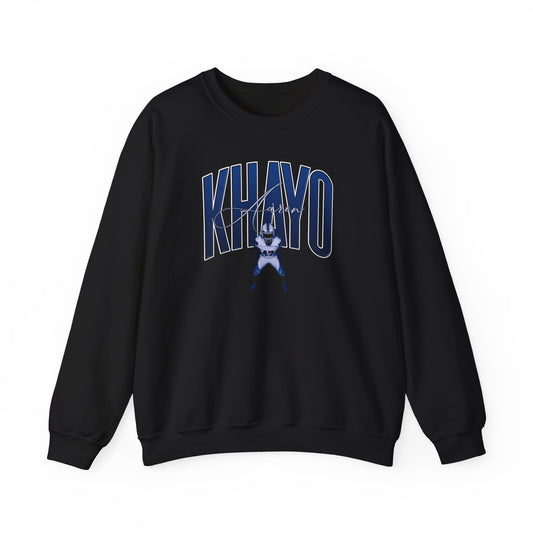 Aaron Khayo Curved Combo Colored Crewneck Sweatshirt