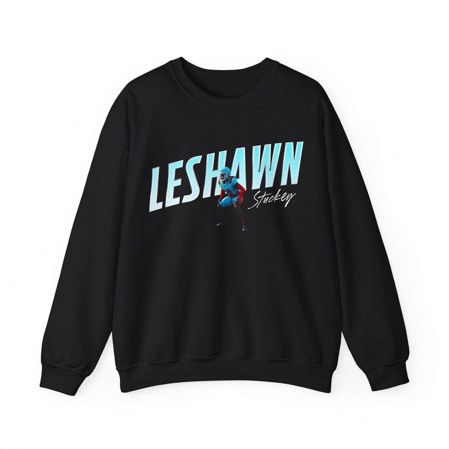 Leshawn Stuckey Cursive Combo Colored Crewneck Sweatshirt