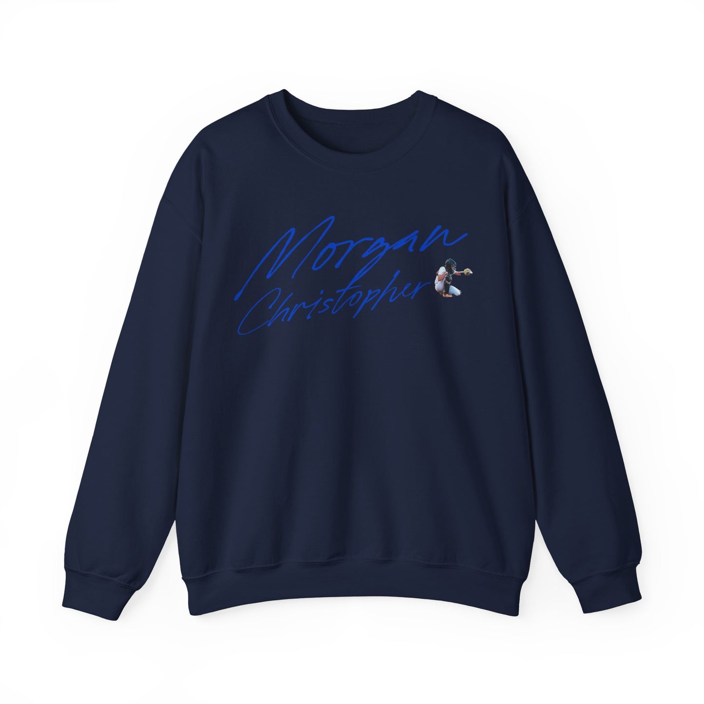 Morgan Christopher Cursive Crewneck Sweatshirt