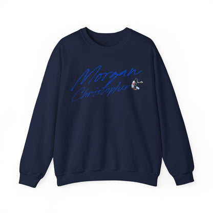 Morgan Christopher Cursive Crewneck Sweatshirt