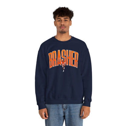 Jerrell Brasher Curved Combo Colored Crewneck Sweatshirt