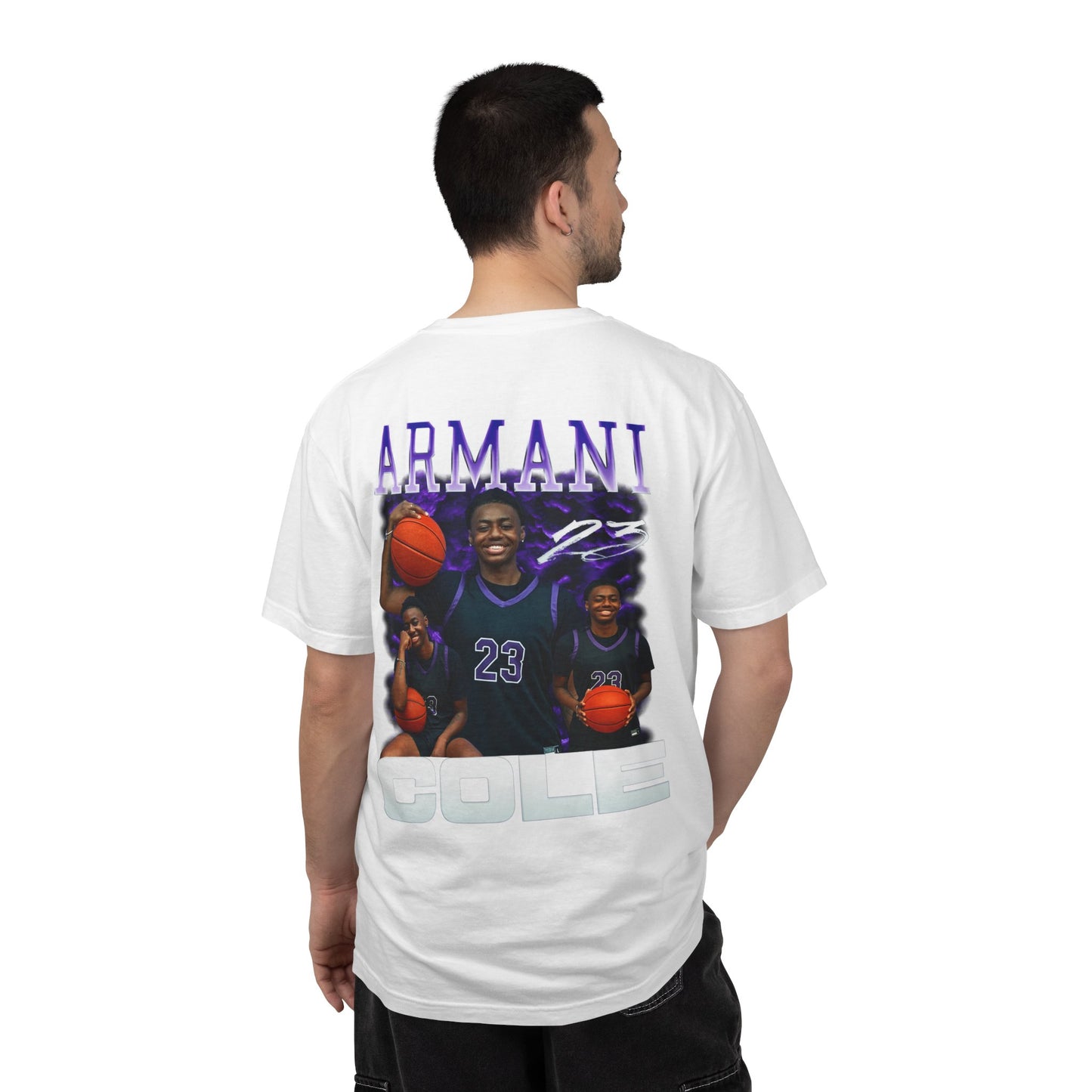 Armani Cole Logo Front & Back Premium Tee