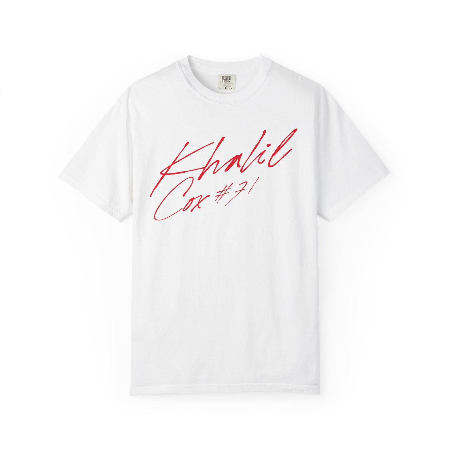 Khalil Cox Cursive Name & Number Premium Tee
