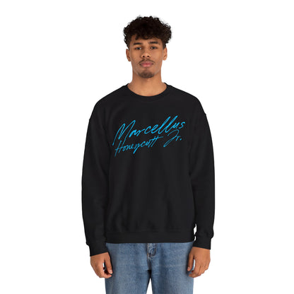 Marcellus Honeycutt Jr. Cursive Crewneck Sweatshirt