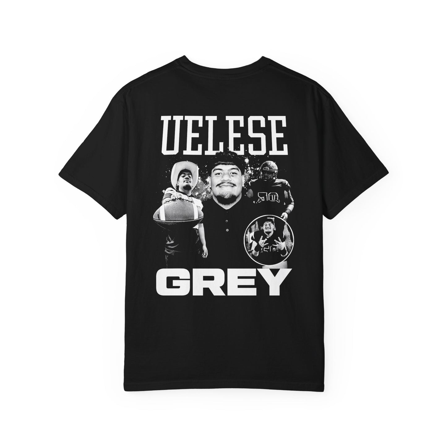 Uelese Grey Vintage Blackout Premium Tee
