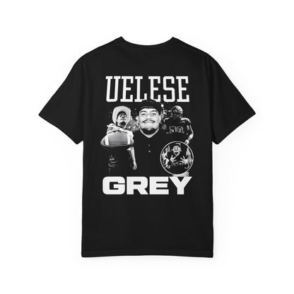Uelese Grey Vintage Blackout Premium Tee