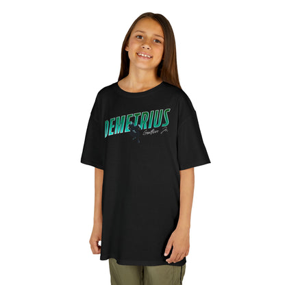 Demetrius Geathers Jr. Cursive Combo Kids Tee