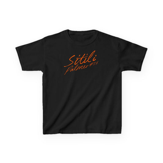 Sitili Palmer Cursive Name & Number Kids Tee