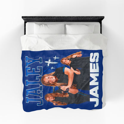 Jaley James 60"-80" Plush Blanket