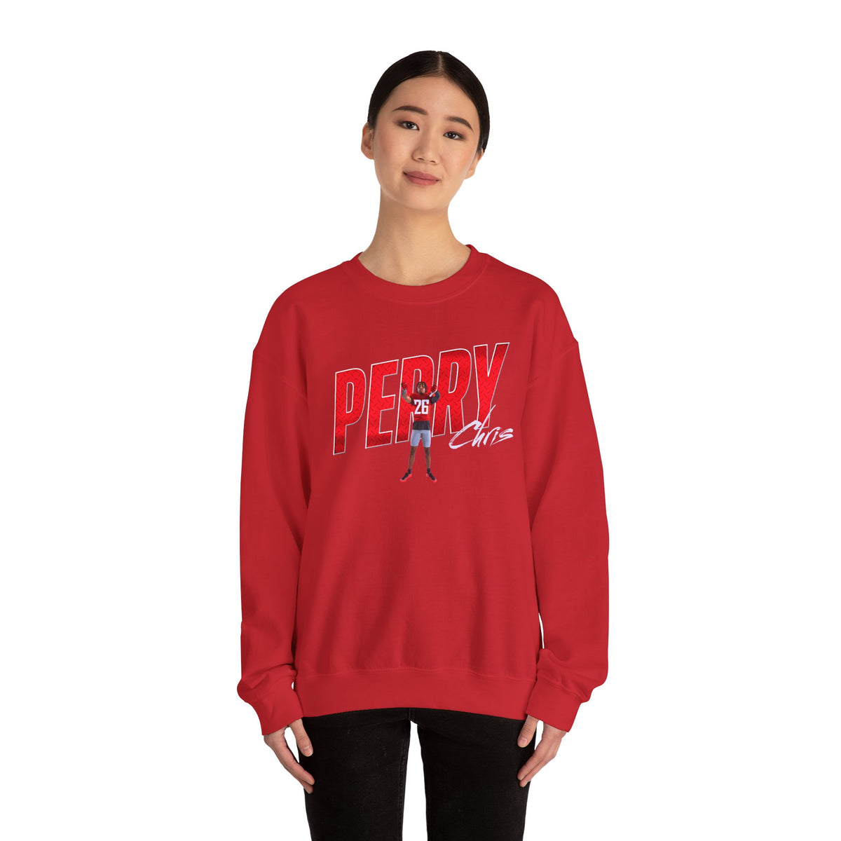 Chris Perry Cursive Combo Crewneck Sweatshirt