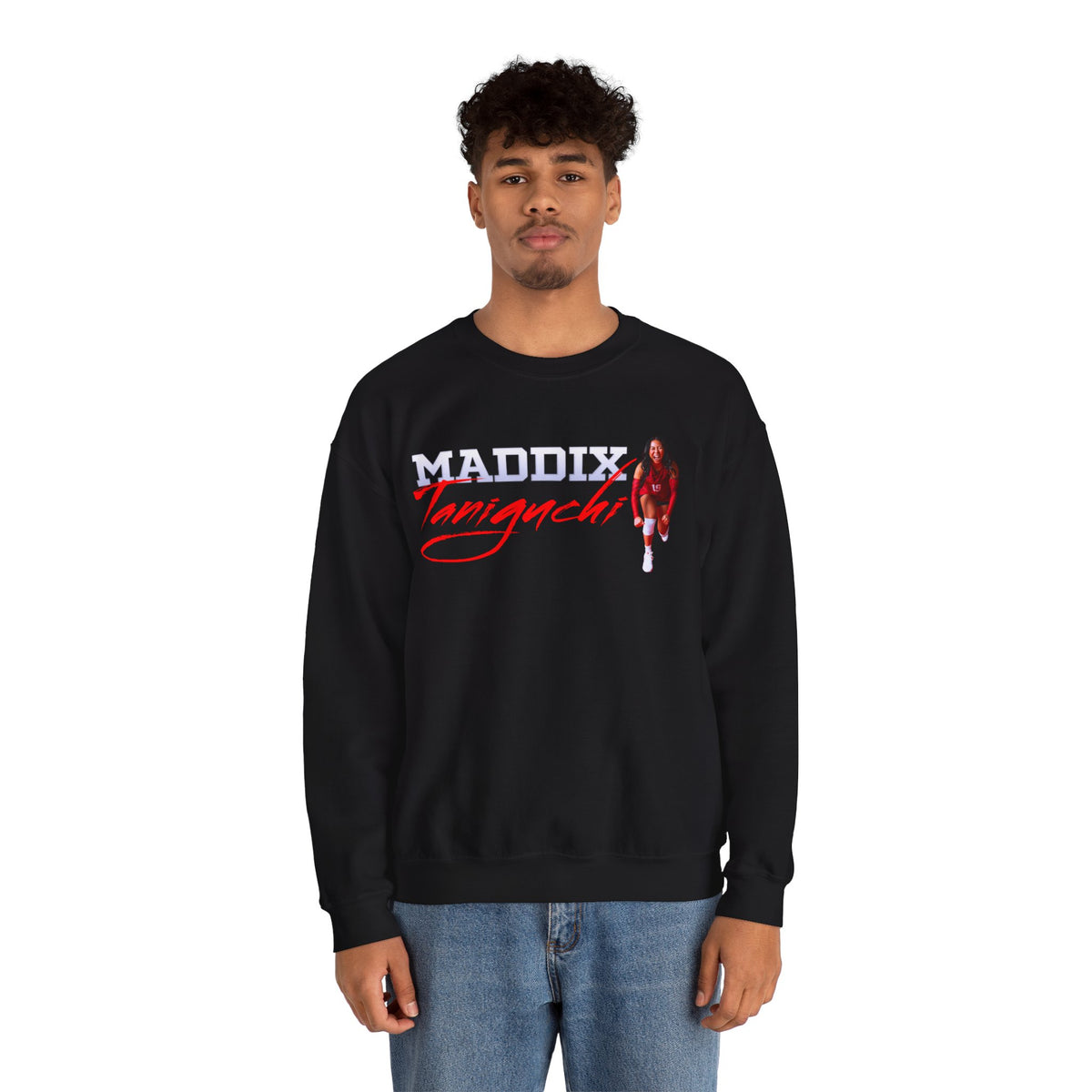 Maddix Taniguchi Cursive Crewneck Sweatshirt