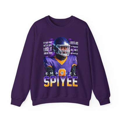 Emanuel Spiyee Featured Quote Crewneck Sweatshirt