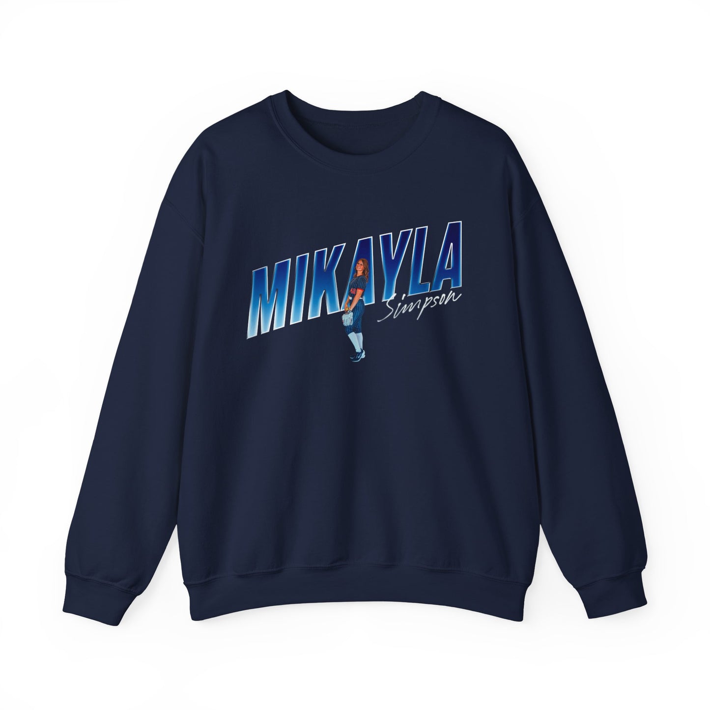 Mikayla Simpson Cursive Combo Crewneck Sweatshirt