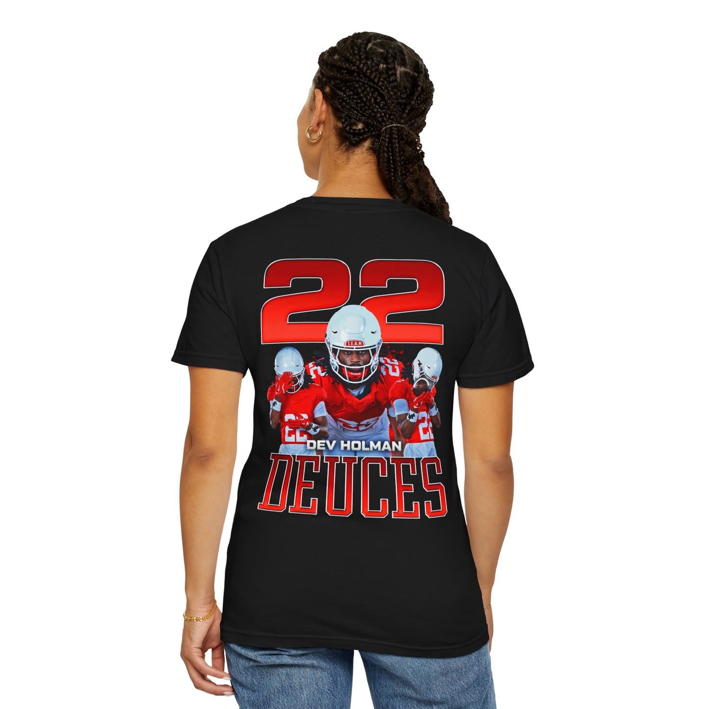 Devaon Holman Logo Front & Back Premium Tee