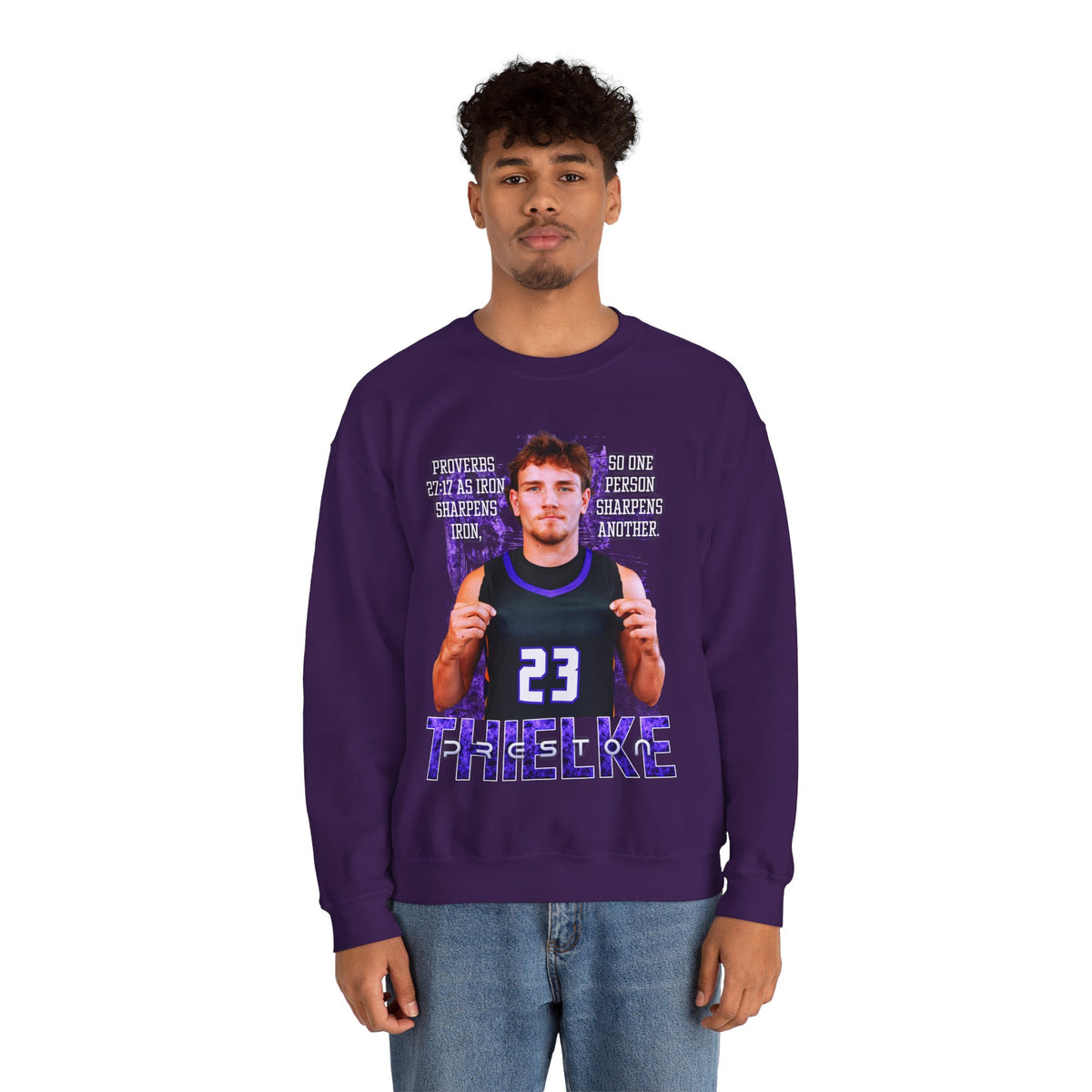 Preston Thielke Featured Quote Crewneck Sweatshirt