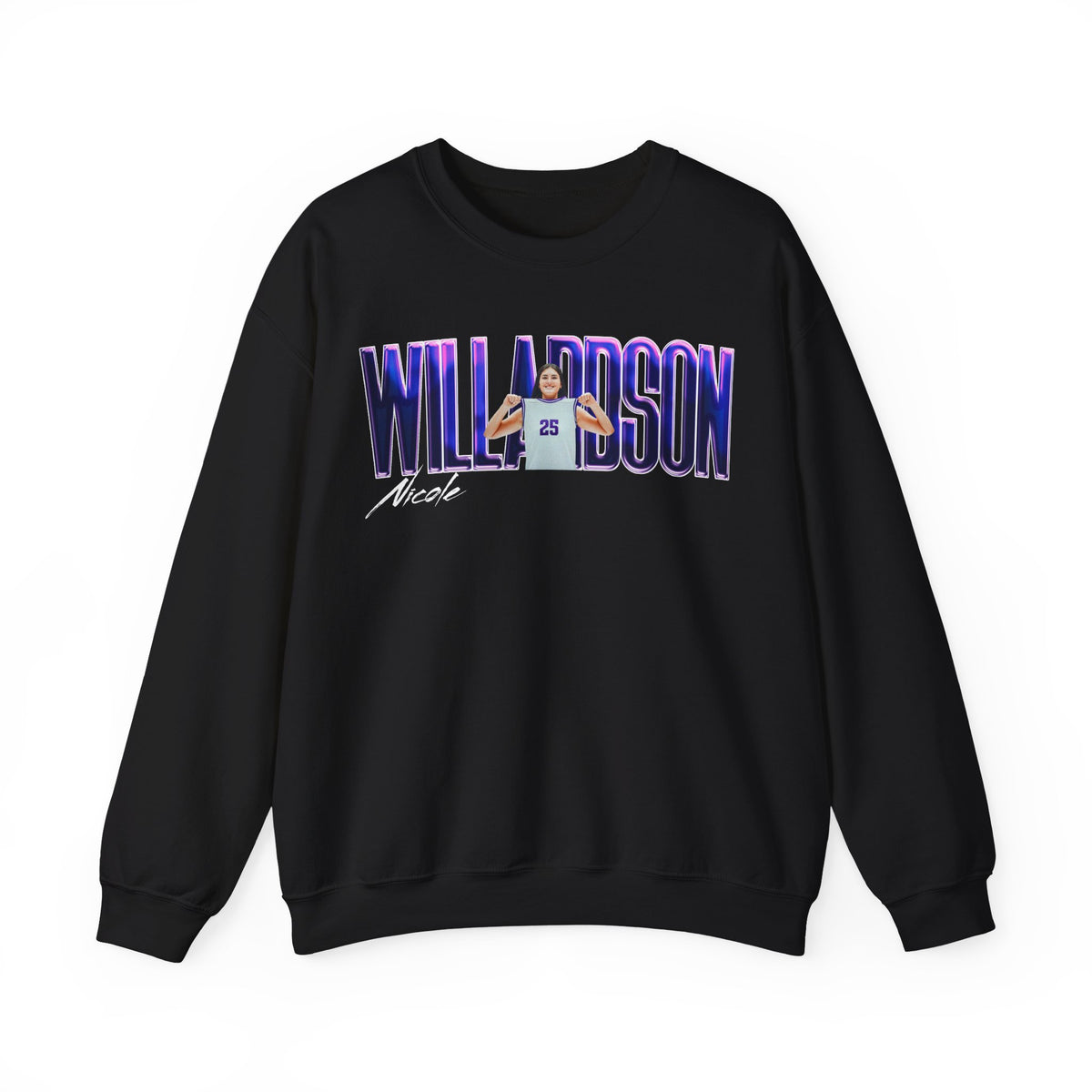 Nicole Willardson Big Last Name Crewneck Sweatshirt