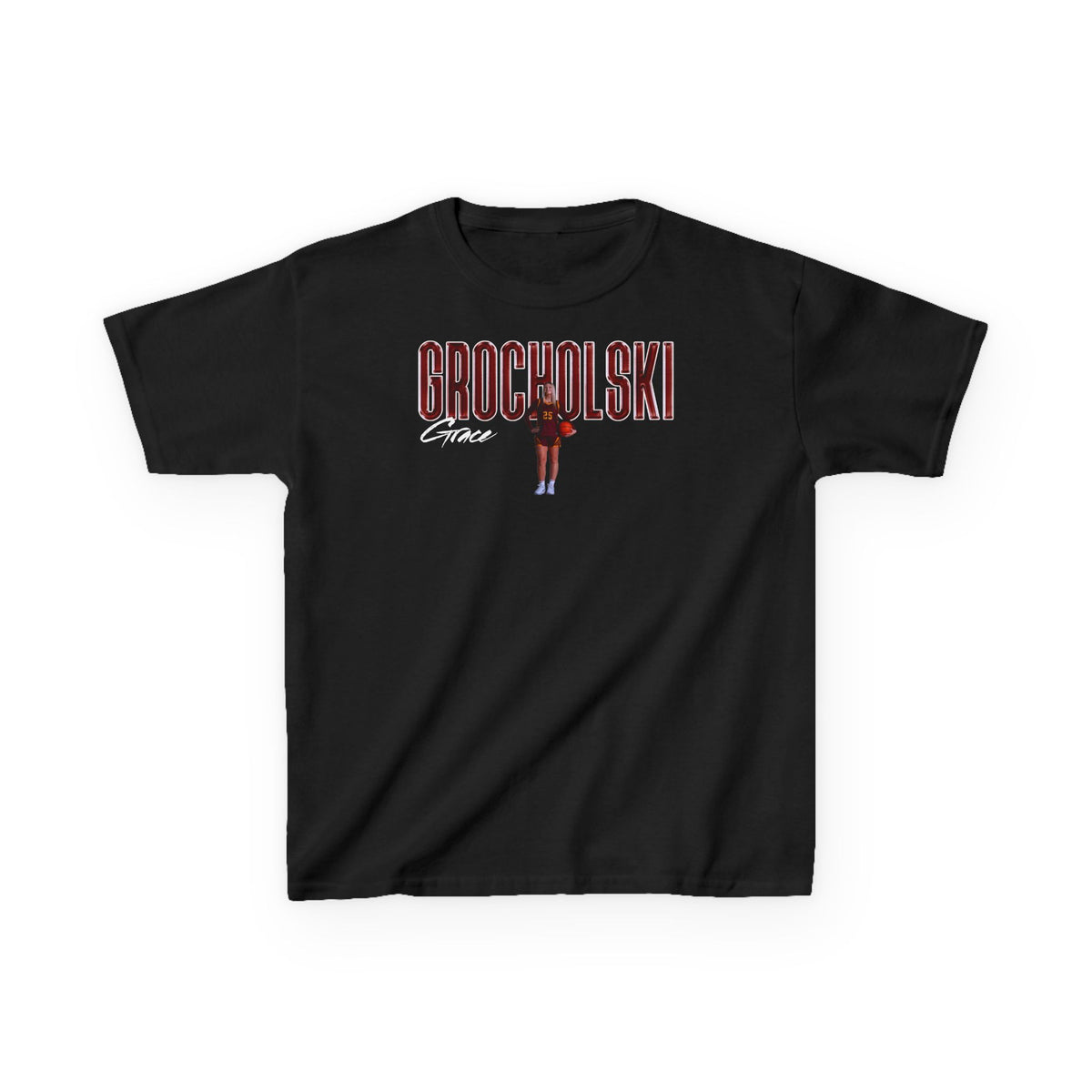 Grace Grocholski Big Last Name Kids Tee
