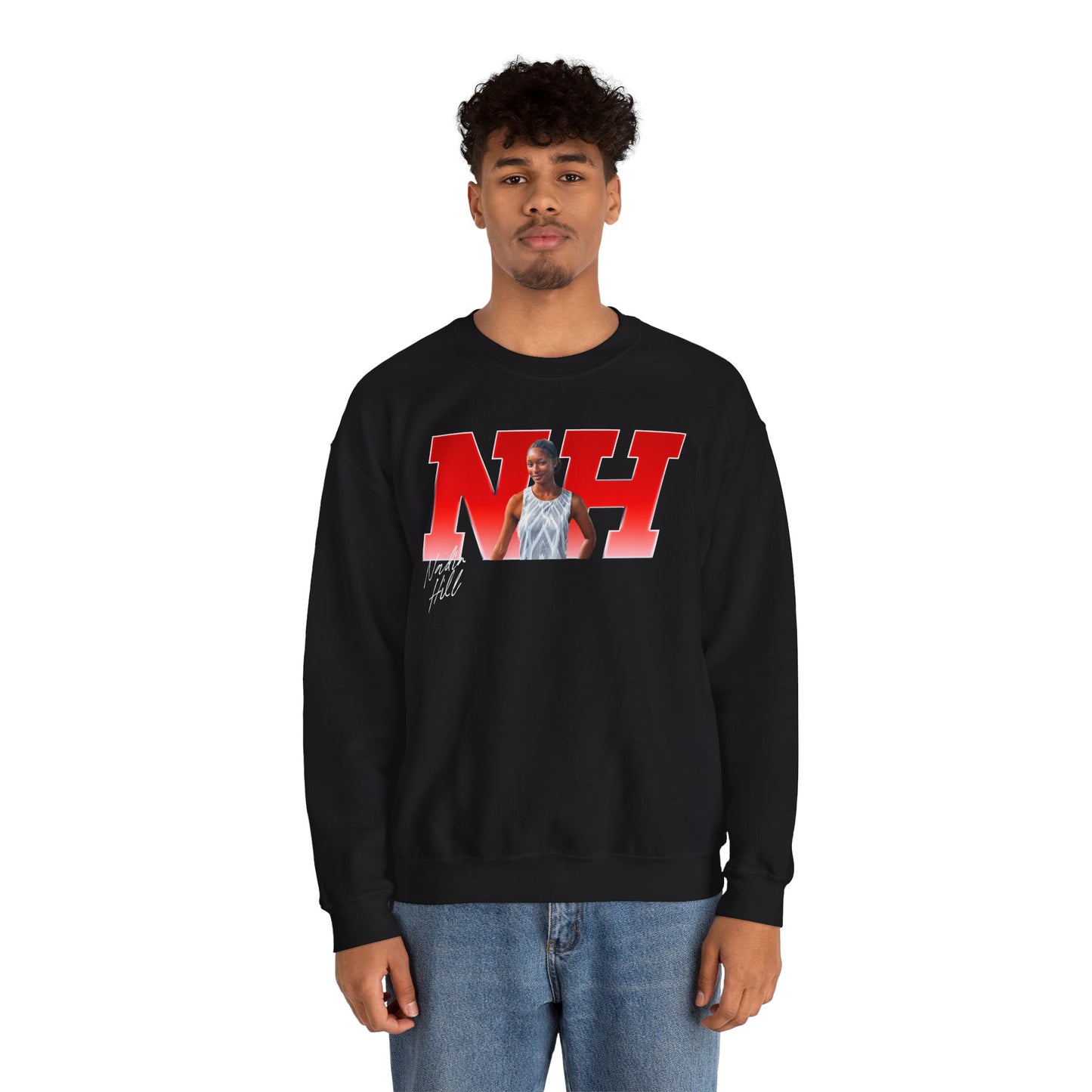 Nadia Hill Big Initials Crewneck Sweatshirt