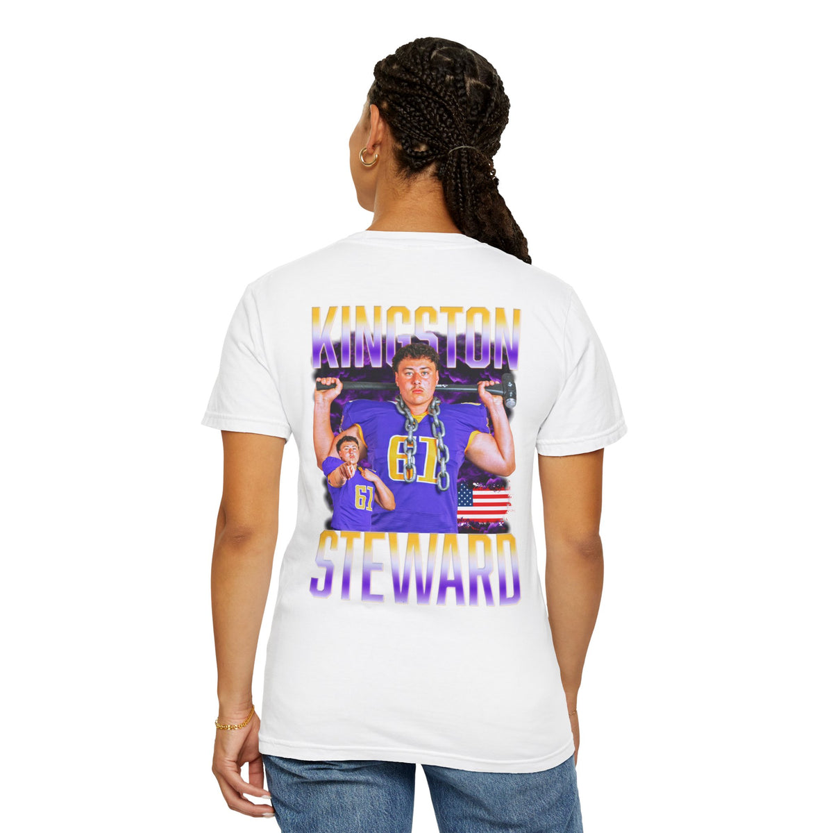Kingston Steward Logo Front & Back Premium Tee