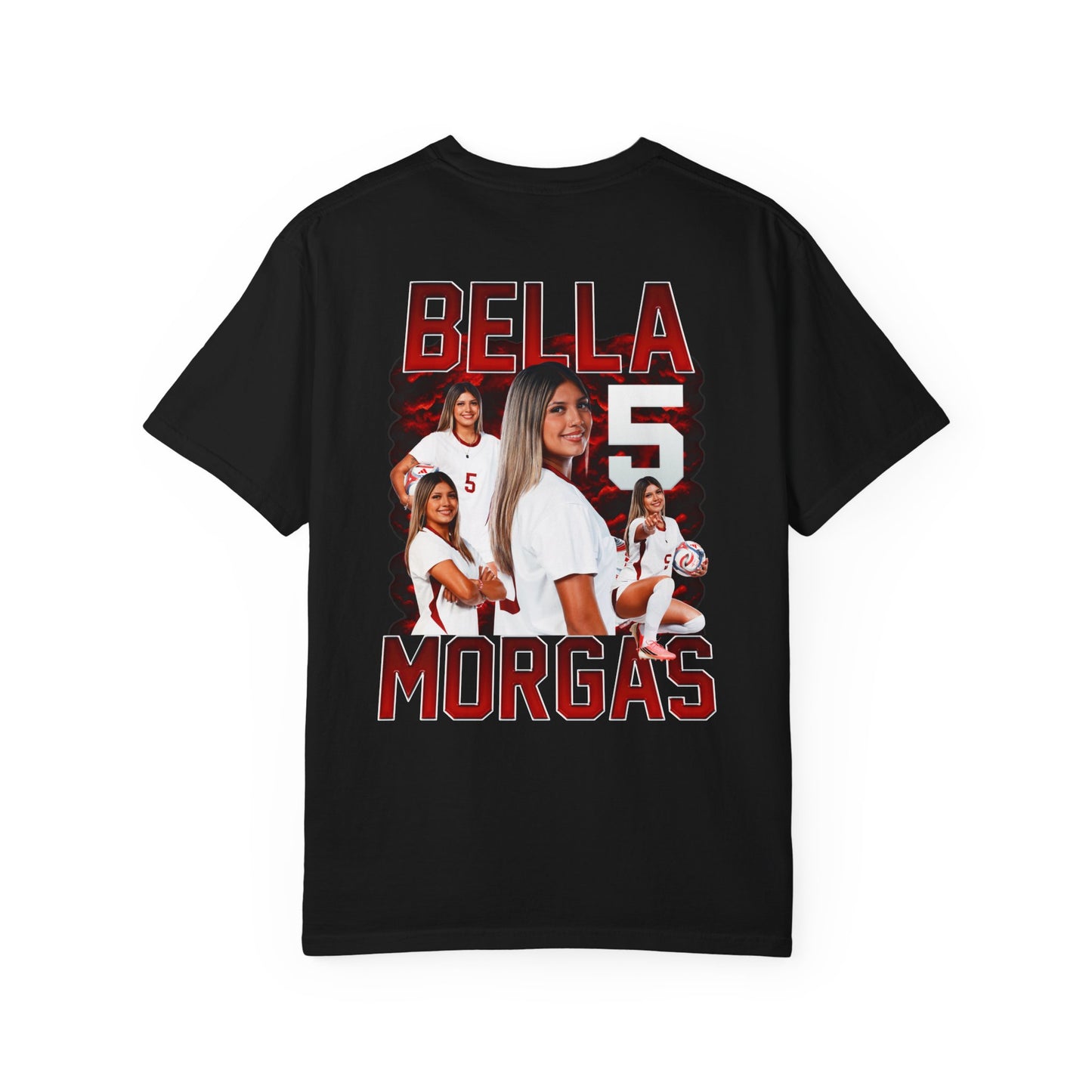 Bella Morgas Logo Front & Back Premium Tee