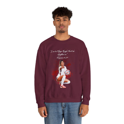 Bella Morgas Athlete Quote Crewneck Sweatshirt