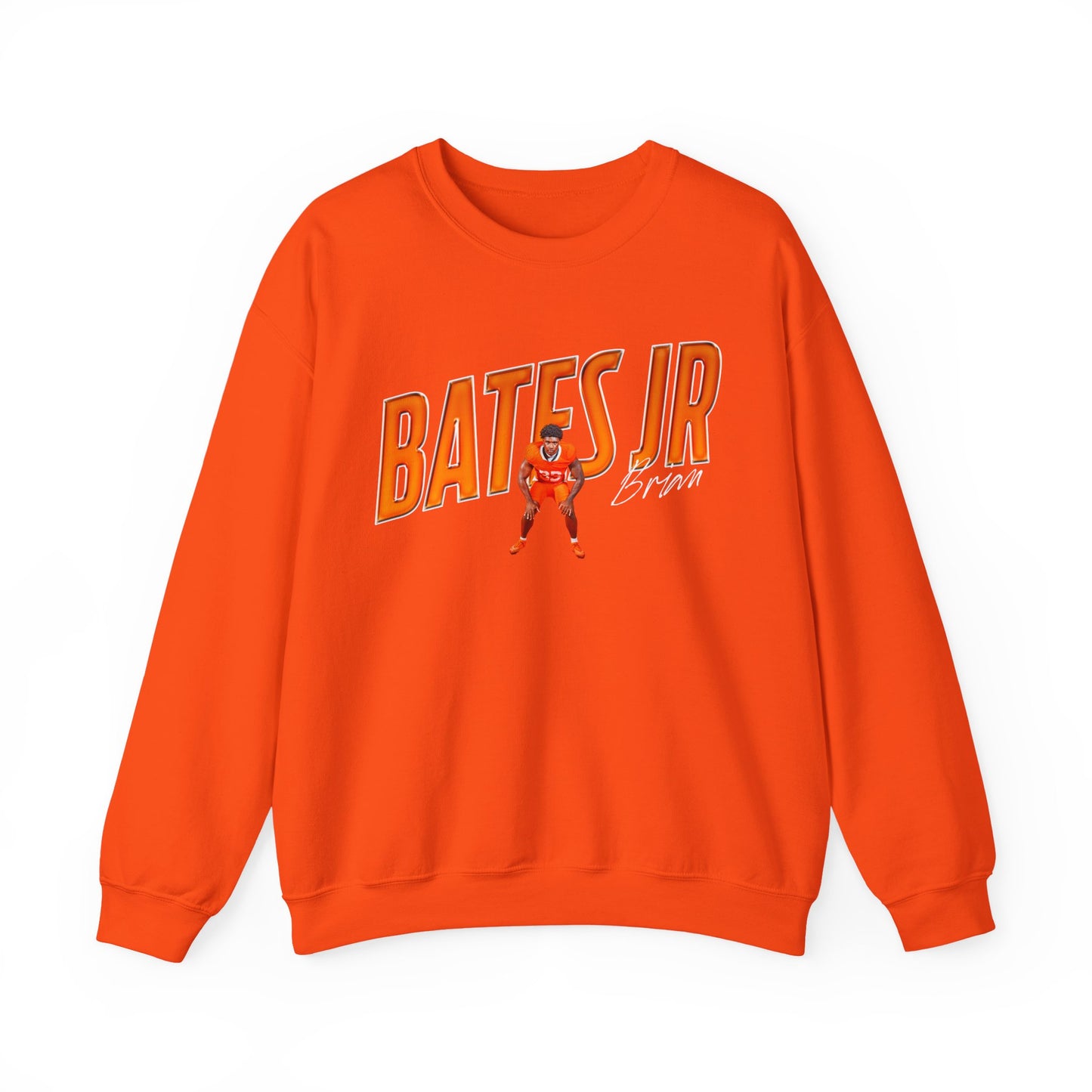 Brian Bates Jr. Cursive Combo Crewneck Sweatshirt