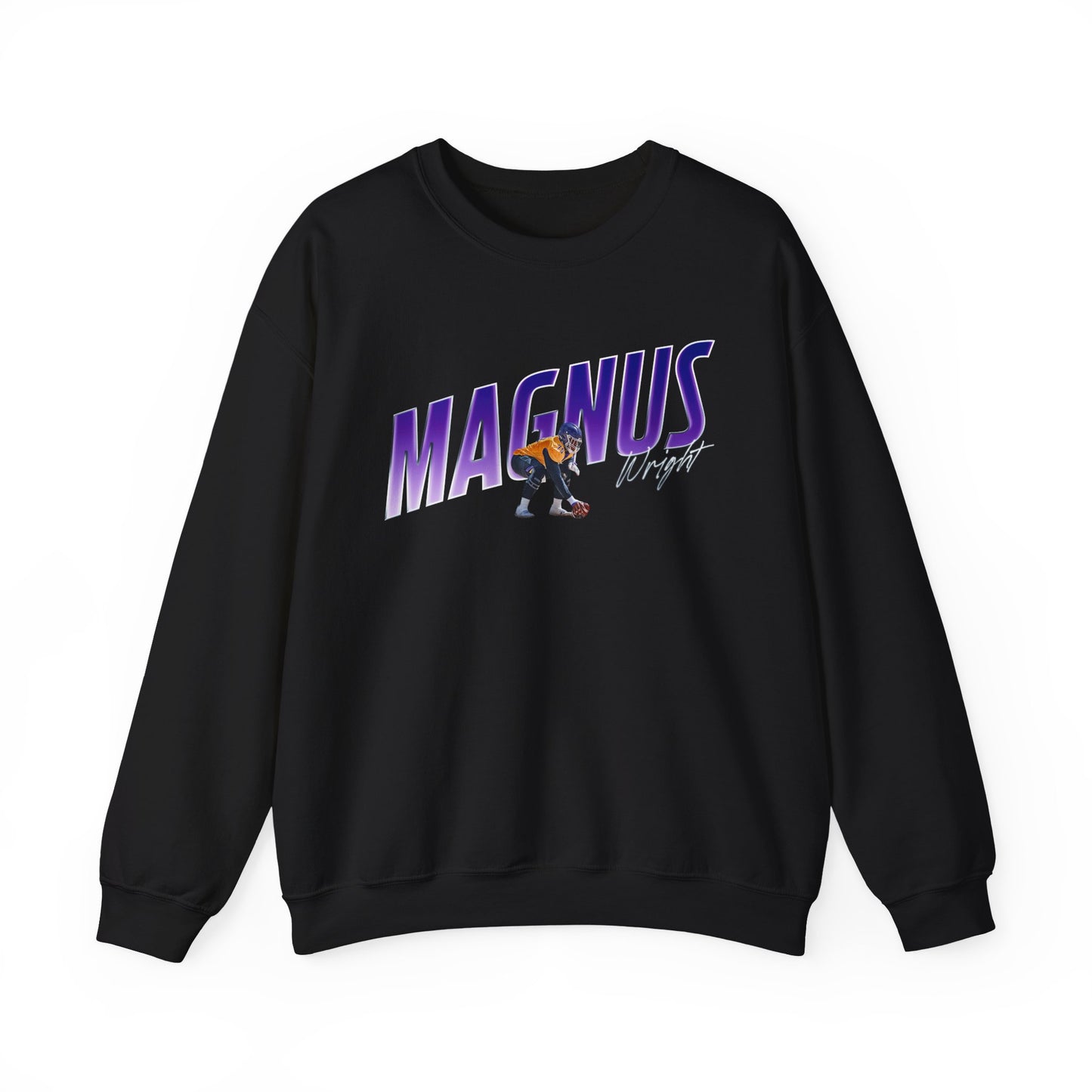 Magnus Wright Cursive Combo Colored Crewneck Sweatshirt