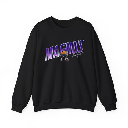 Magnus Wright Cursive Combo Colored Crewneck Sweatshirt