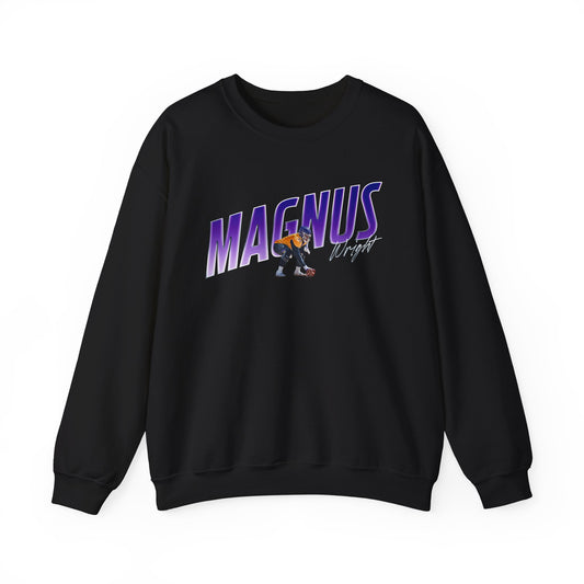 Magnus Wright Cursive Combo Colored Crewneck Sweatshirt