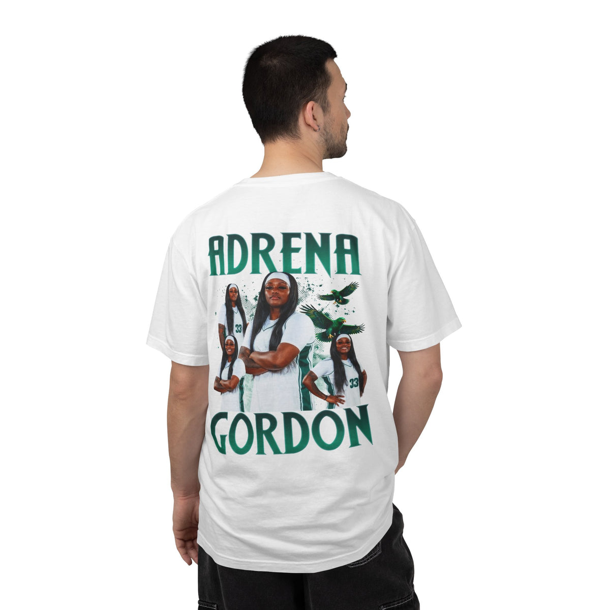 Adrena Gordon Logo Front & Back Premium Tee