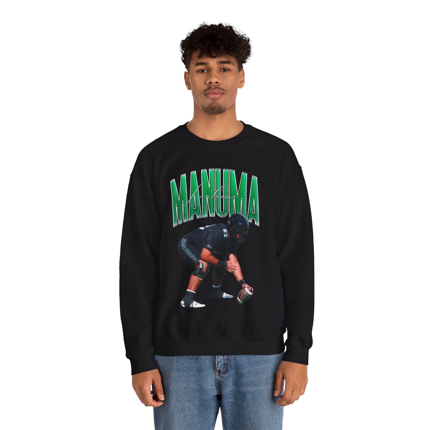 Lautaimi Manuma Curved Combo Colored Crewneck Sweatshirt