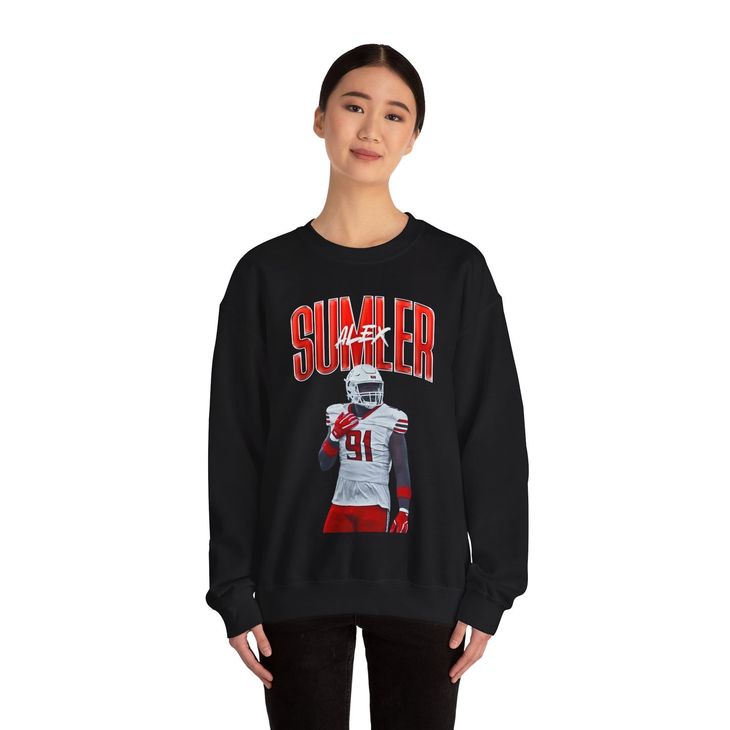 Alex Sumler Curved Combo Colored Crewneck Sweatshirt
