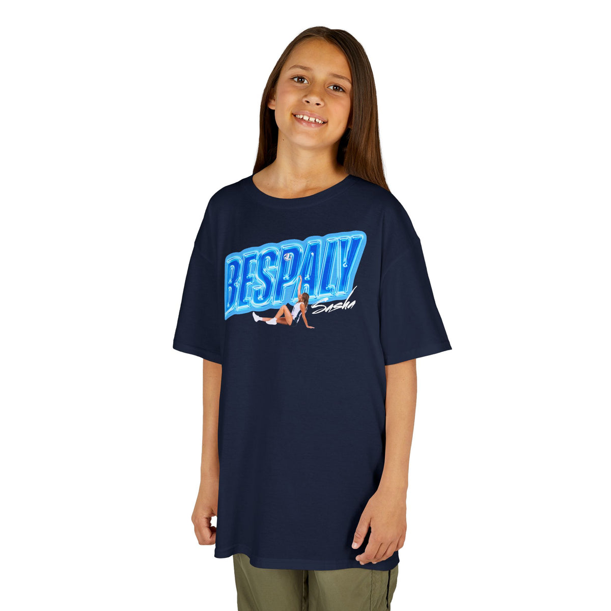 Sasha Bespaly Cursive Combo Colored Kids Tee