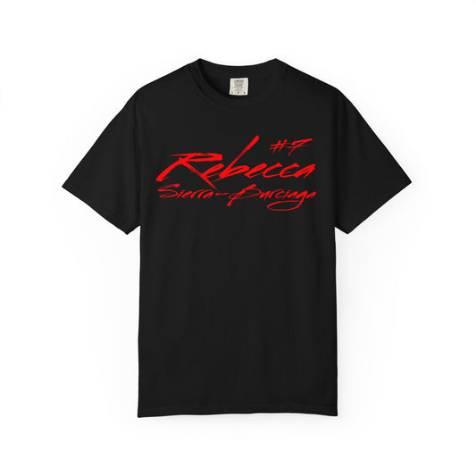 Rebecca Sierra-Burciaga Cursive Name & Number Premium Tee