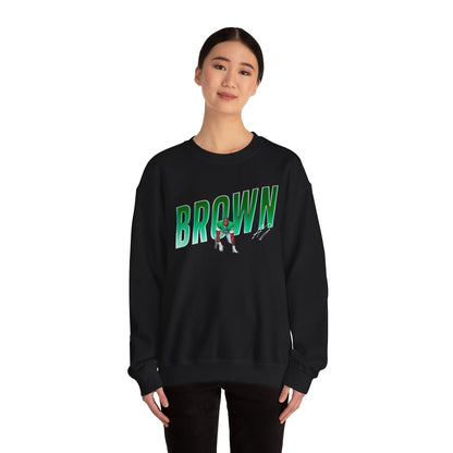 Aj Brown Cursive Combo Colored Crewneck Sweatshirt