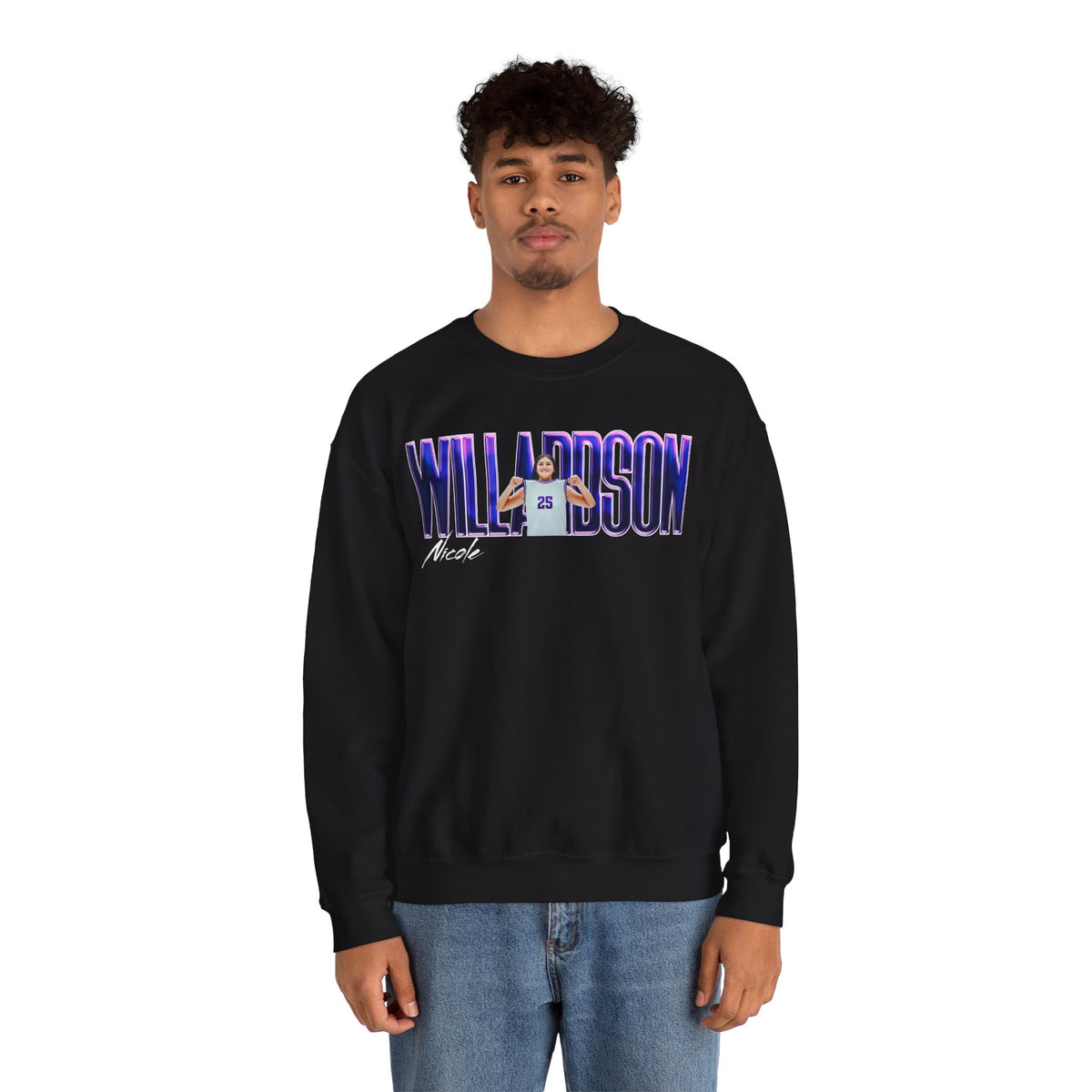 Nicole Willardson Big Last Name Crewneck Sweatshirt