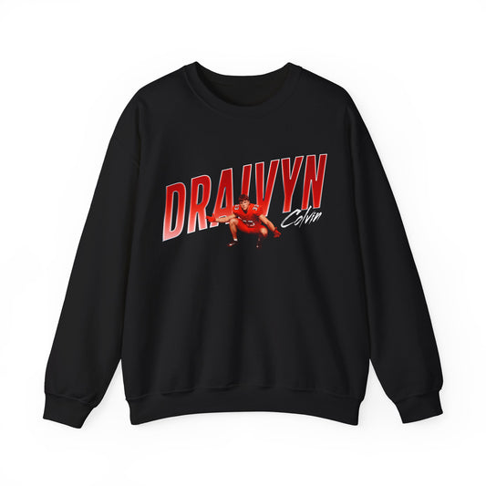 Draivyn Colvin Cursive Combo Colored Crewneck Sweatshirt