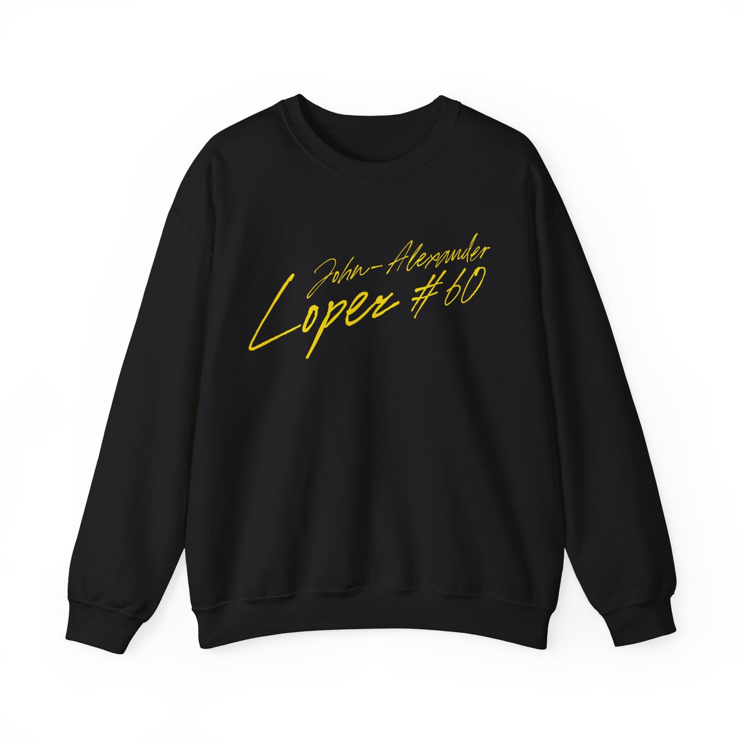 John-Alexander Lopez Cursive Name & Number Crewneck Sweatshirt