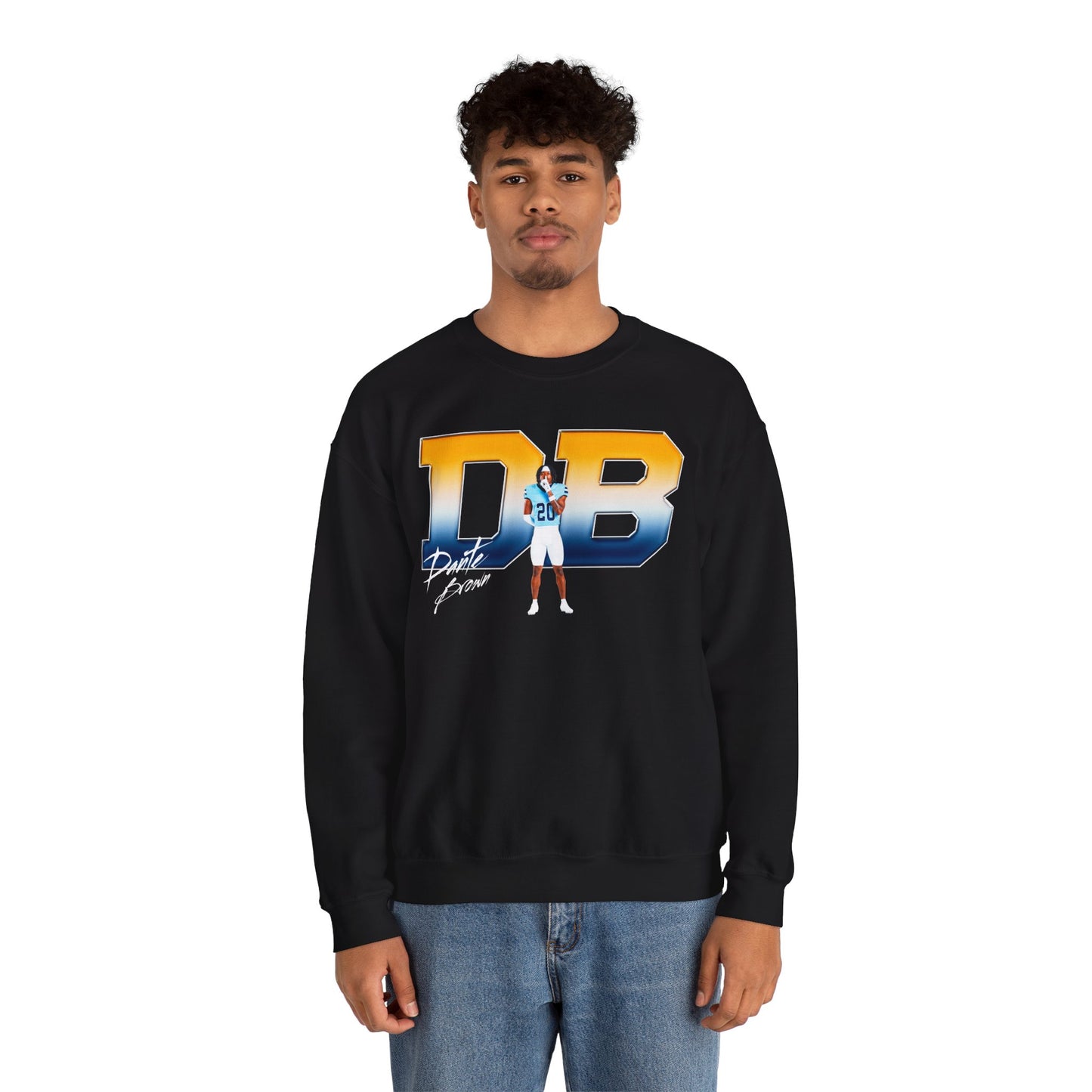 Dante Brown Big Initials Crewneck Sweatshirt