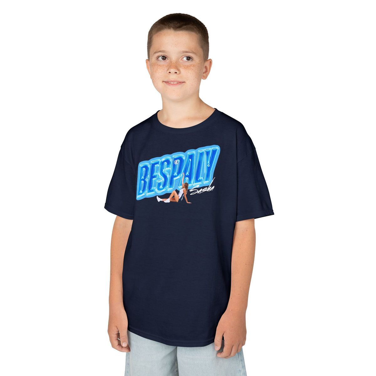 Sasha Bespaly Cursive Combo Colored Kids Tee