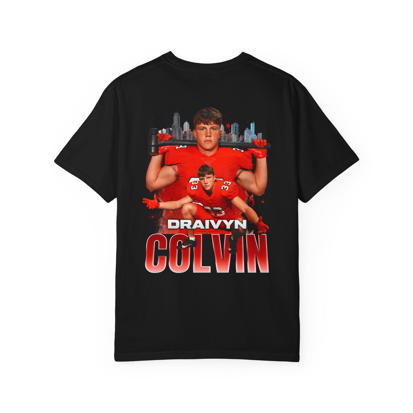 Draivyn Colvin Logo Front & Back Premium Tee