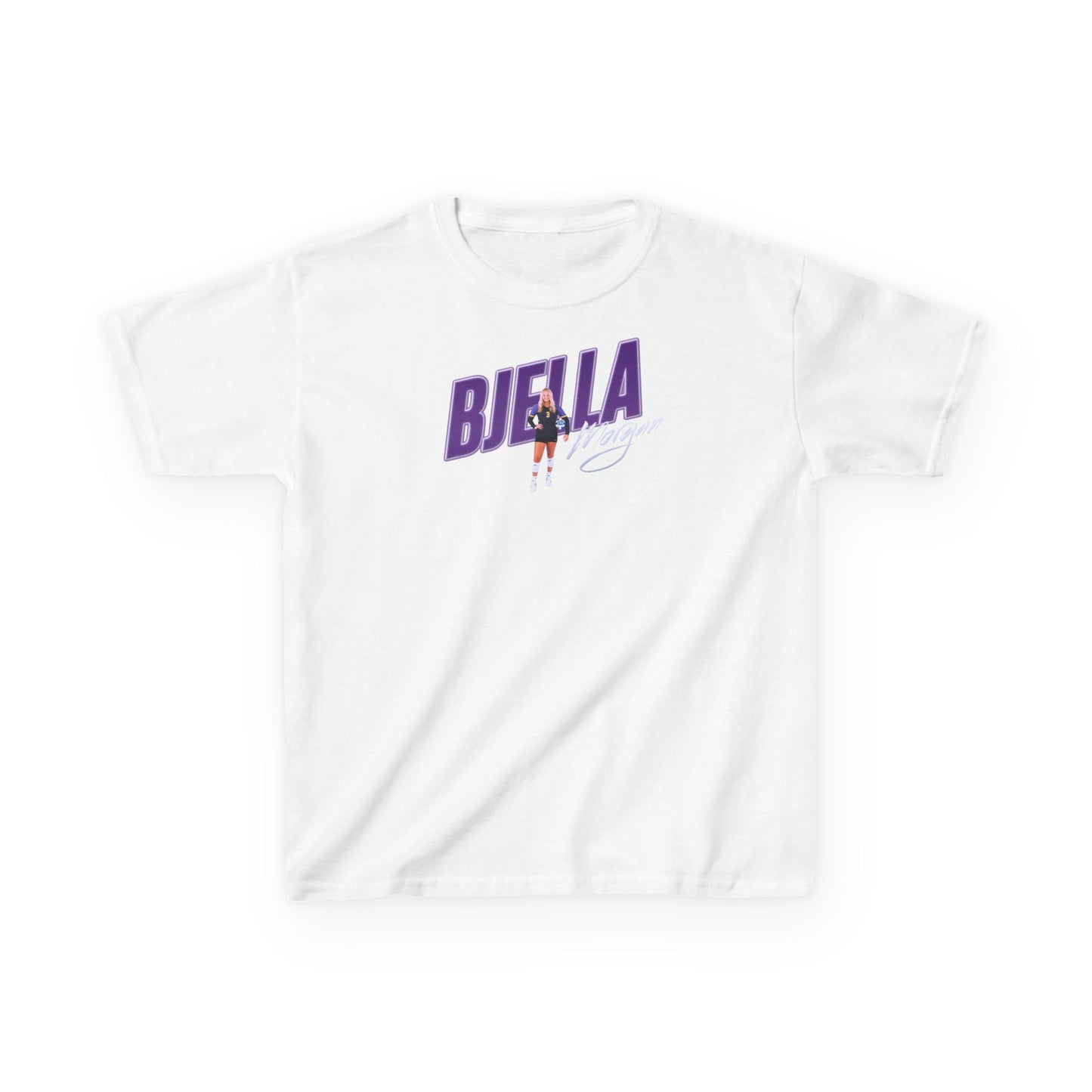 Morgan Bjella Cursive Combo Colored Kids Tee