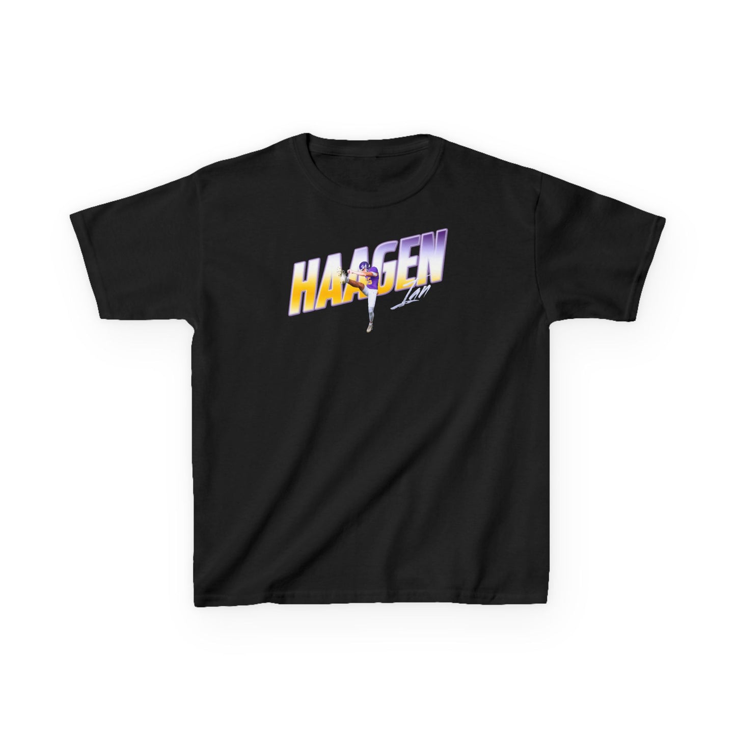Ian Haagen Cursive Combo Colored Kids Tee