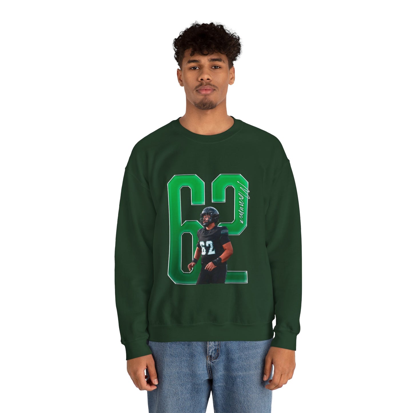 Lautaimi Manuma Player Icon Number Crewneck Sweatshirt