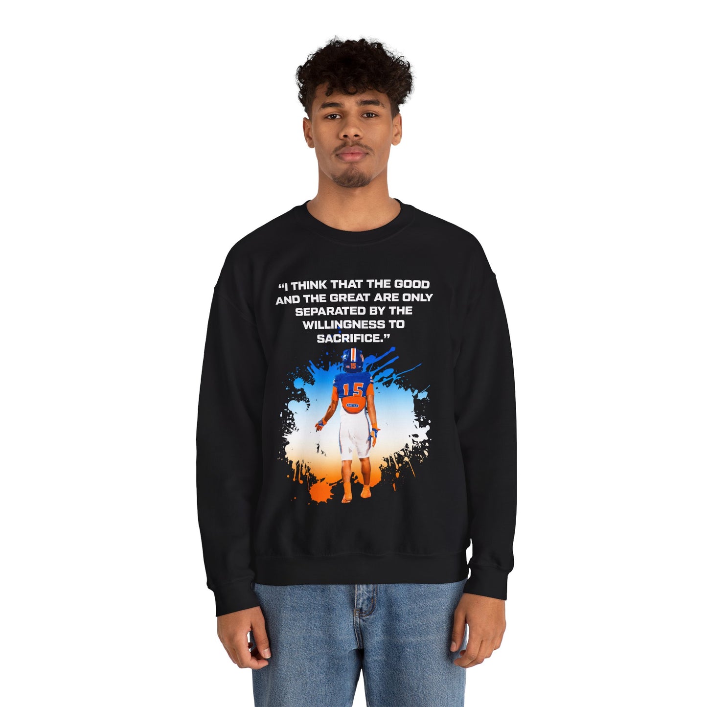 Xzavier Wright Featured Quote Crewneck Sweatshirt