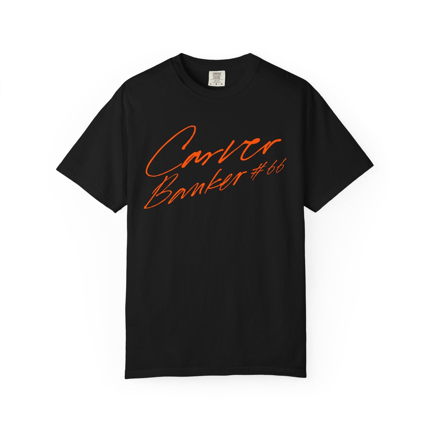 Carver Banker Cusive Name & Number Premium Tee