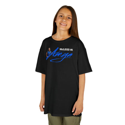 Amya McLeod Cursive Name & Number Kids Tee