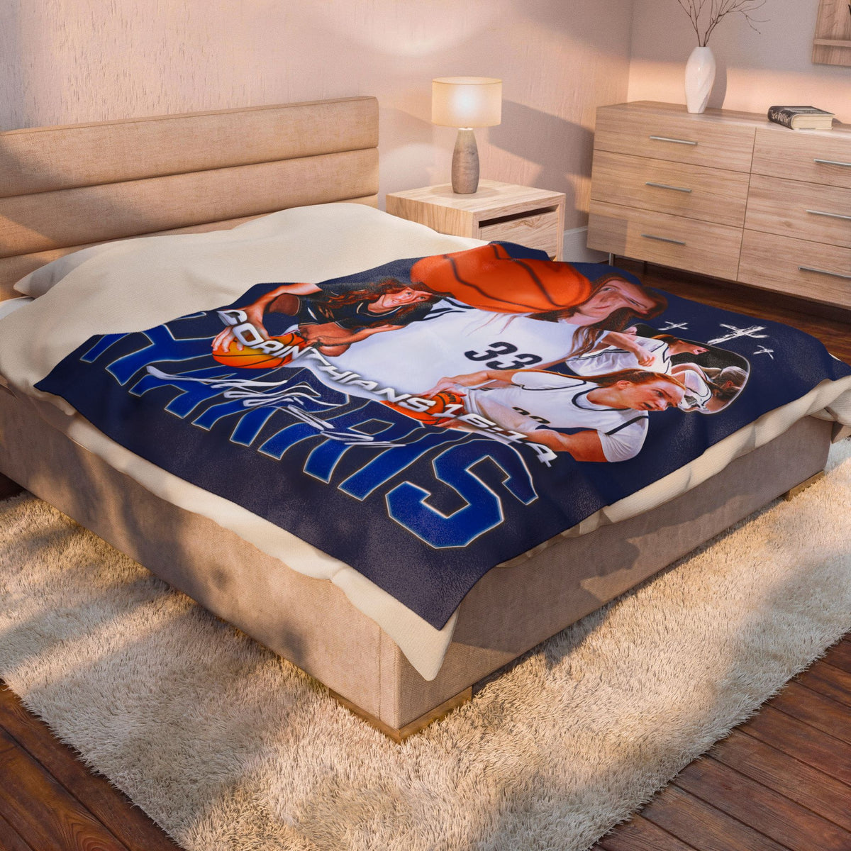 Addison Harris 60"-80" Plush Blanket
