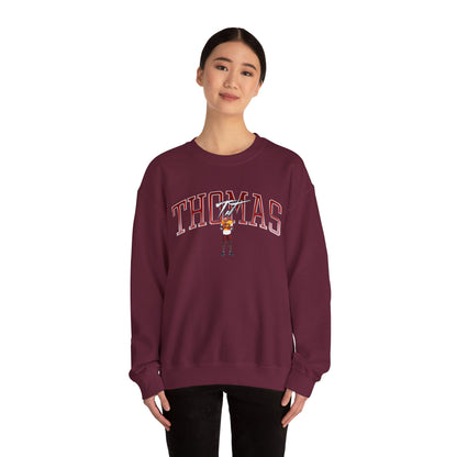 TJ Thomas Curved Combo Colored Crewneck Sweatshirt